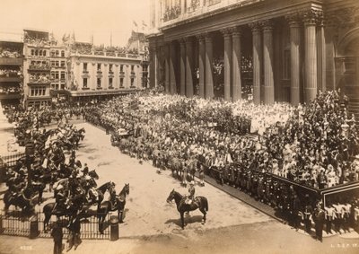 Reine Victoria, procession du jubilé de diamant atteignant St Pauls, 1897 - English Photographer